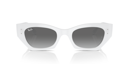 Gafas Ray-Ban de Lujo Blancas Estilo de Dama