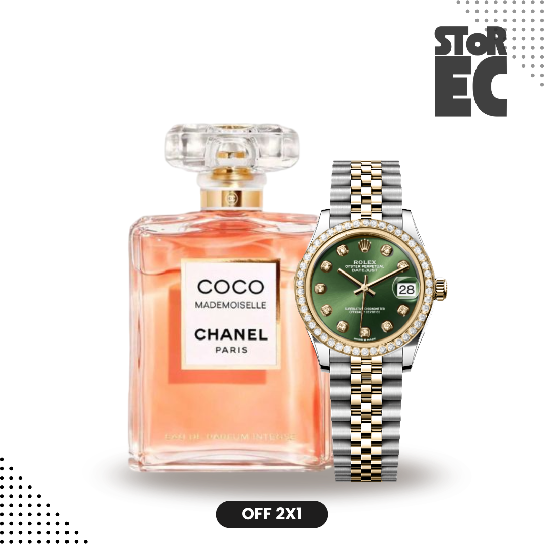 COMBO DE LUJO ELITE / Rolex + Perfume Dama