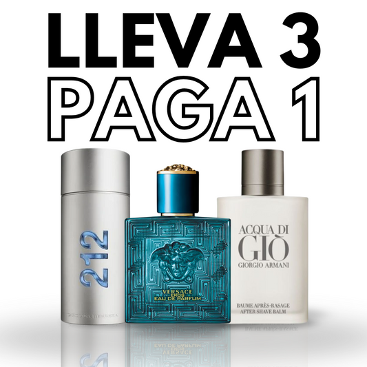 COMBO Versace Eros | Aqua di Gio | 212 NCY Men